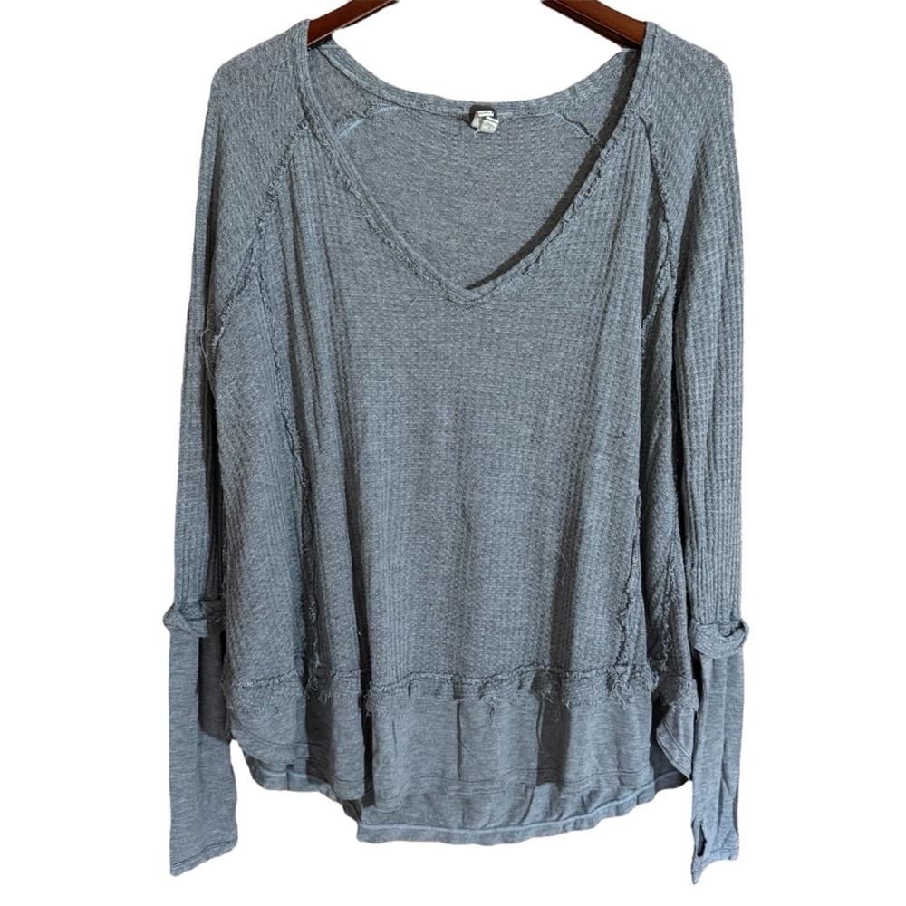 We The Free Gray Long Sleeve Top